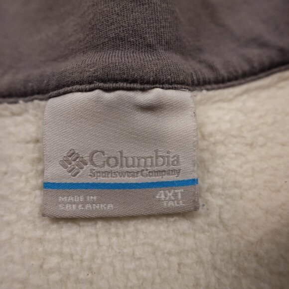 Columbia Hart Mountain II Half-Zip Pullover Men’s 4XLT Beige Fleece-Lined Casual - Picture 3 of 12